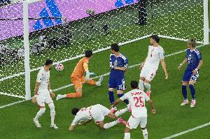 日本1-0领先突尼斯！镰田大地4分钟闪击，脚后跟破门+连场建功-3o